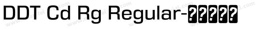 DDT Cd Rg Regular字体转换